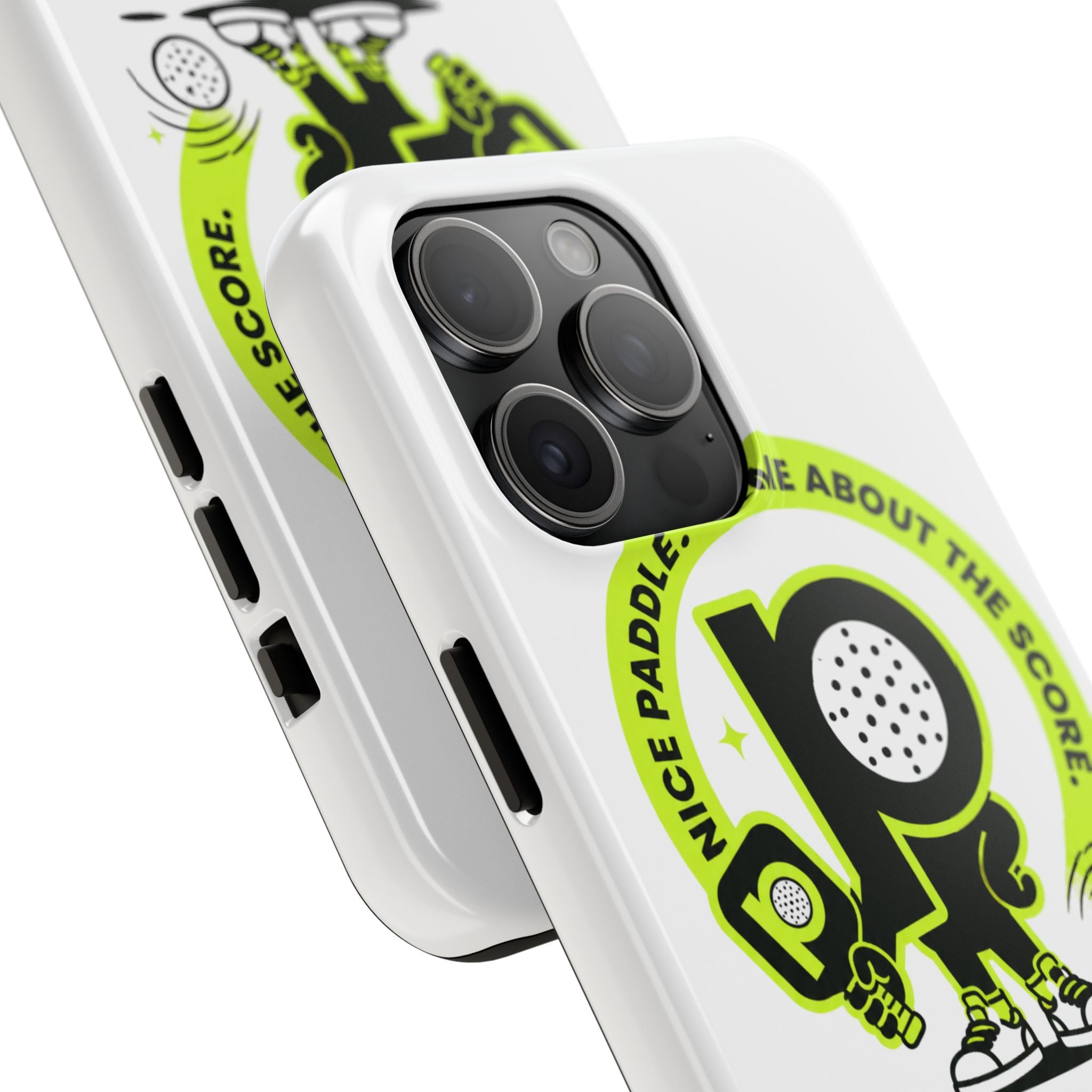 Pugly Pickleball Tough Phone Case — Neon Logo “Play Ugly, Win Pretty”