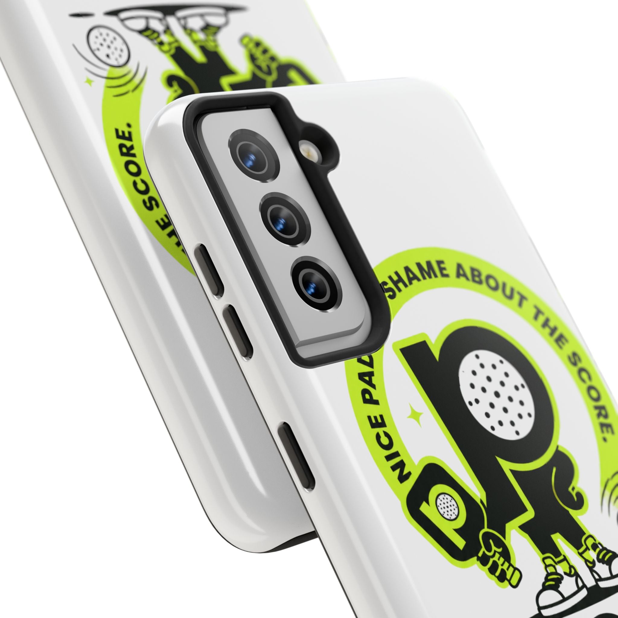 Pugly Pickleball Tough Phone Case — Neon Logo “Play Ugly, Win Pretty”