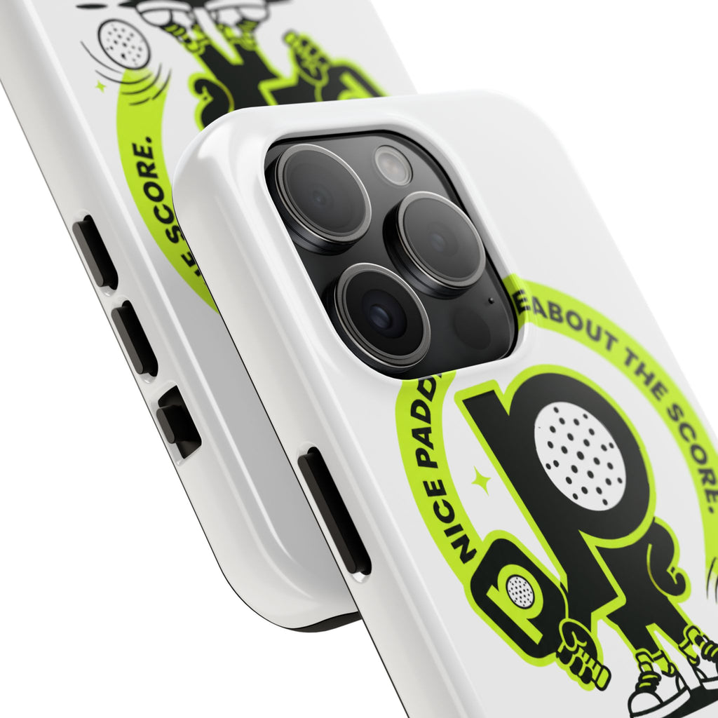 Pugly Pickleball Tough Phone Case — Neon Logo “Play Ugly, Win Pretty”
