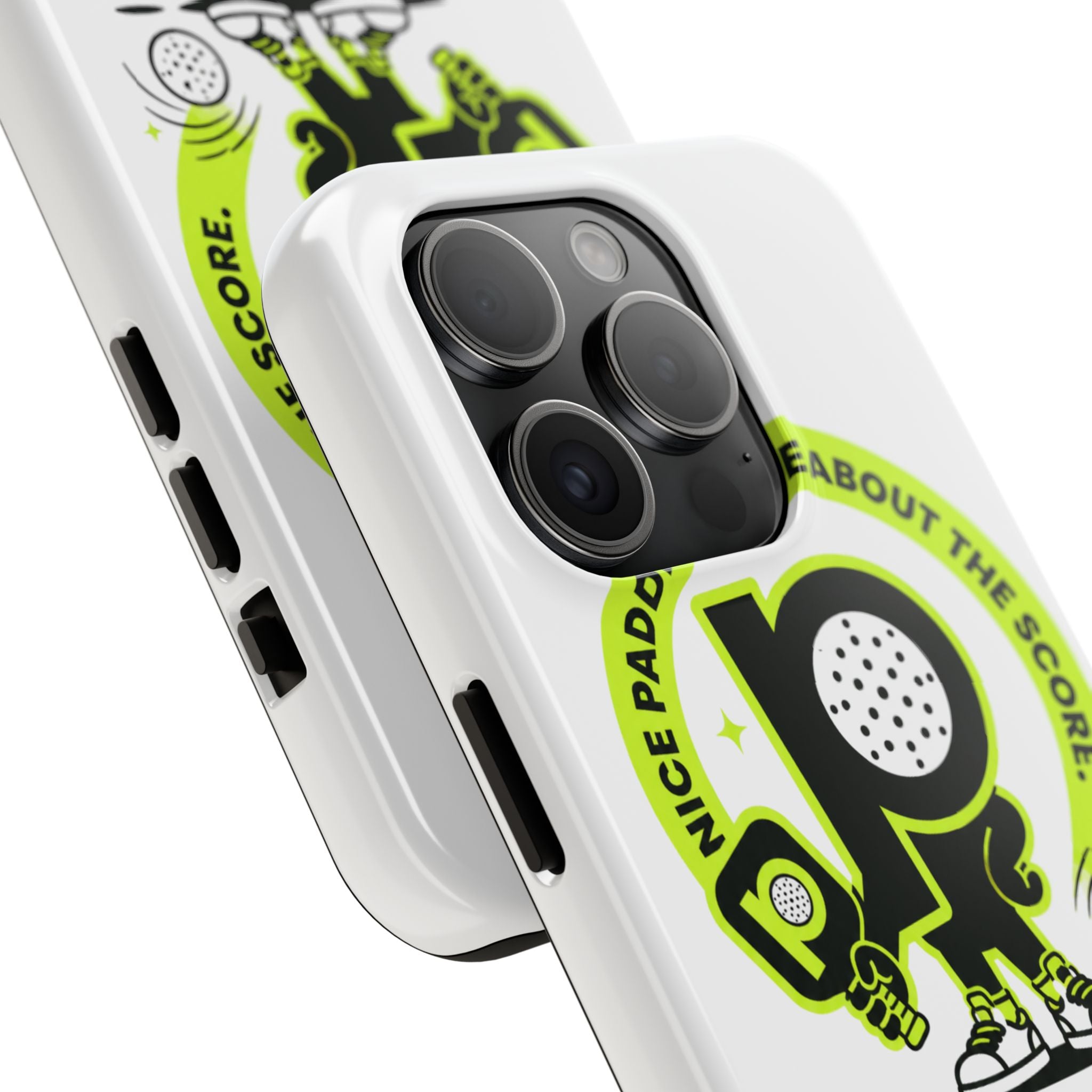 Pugly Pickleball Tough Phone Case — Neon Logo “Play Ugly, Win Pretty”