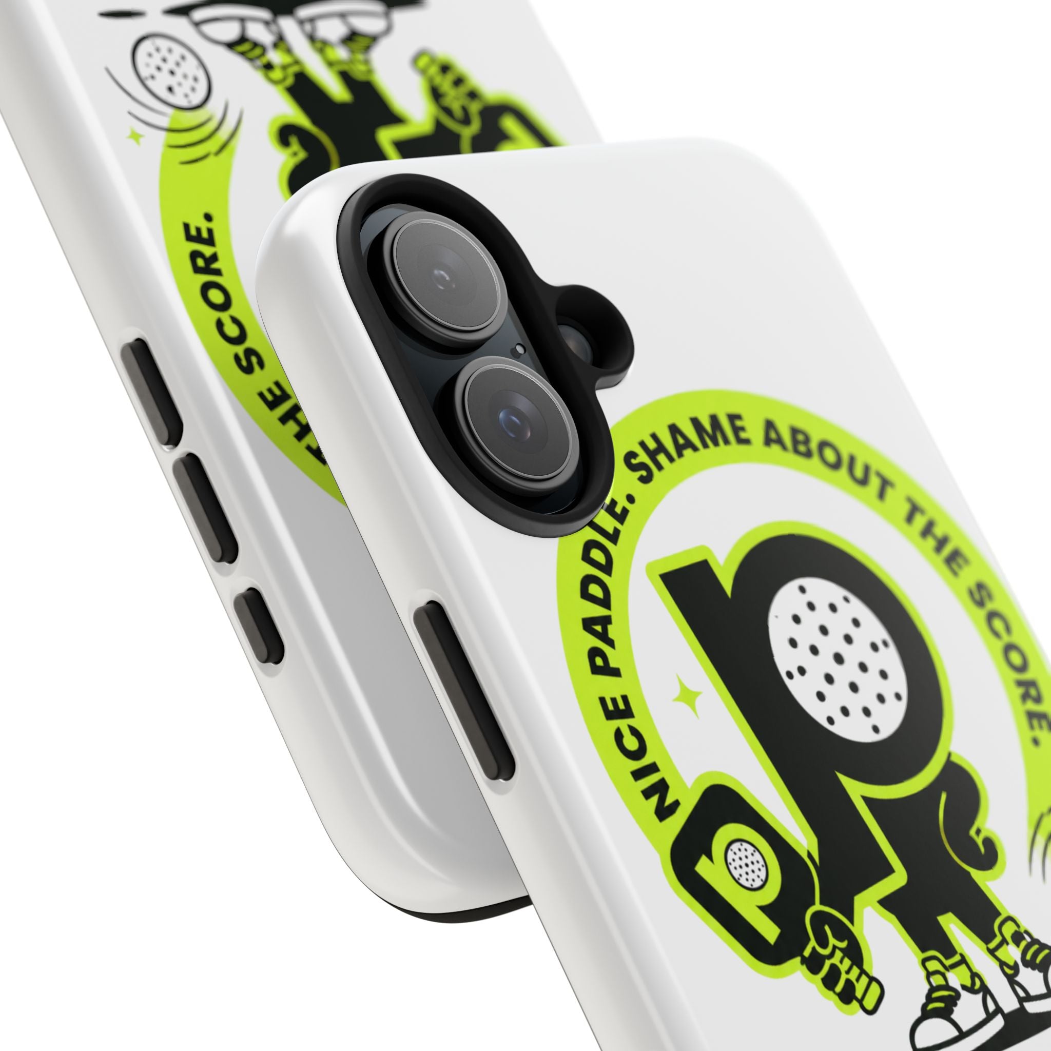 Pugly Pickleball Tough Phone Case — Neon Logo “Play Ugly, Win Pretty”