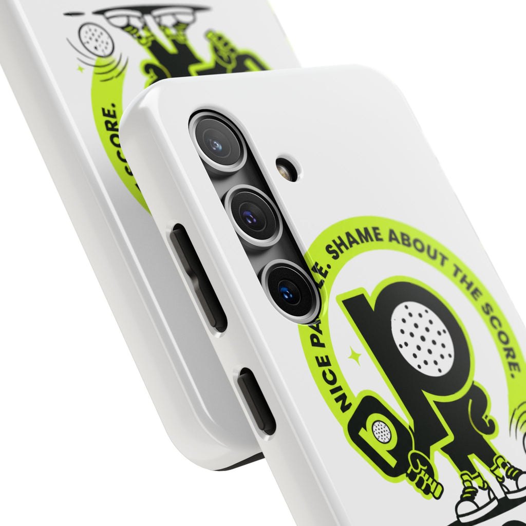 Pugly Pickleball Tough Phone Case — Neon Logo “Play Ugly, Win Pretty”