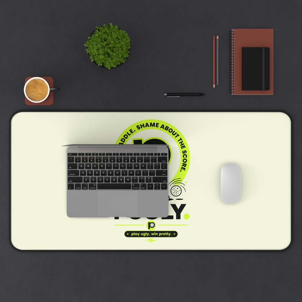 Pugly Pickleball Desk Mat — "Nice Paddle, Shame About the Score" Gaming/Office Desk Pad