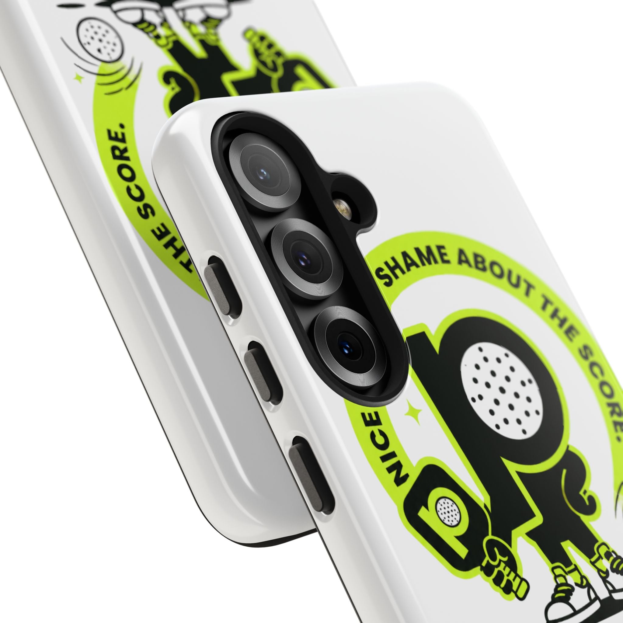 Pugly Pickleball Tough Phone Case — Neon Logo “Play Ugly, Win Pretty”