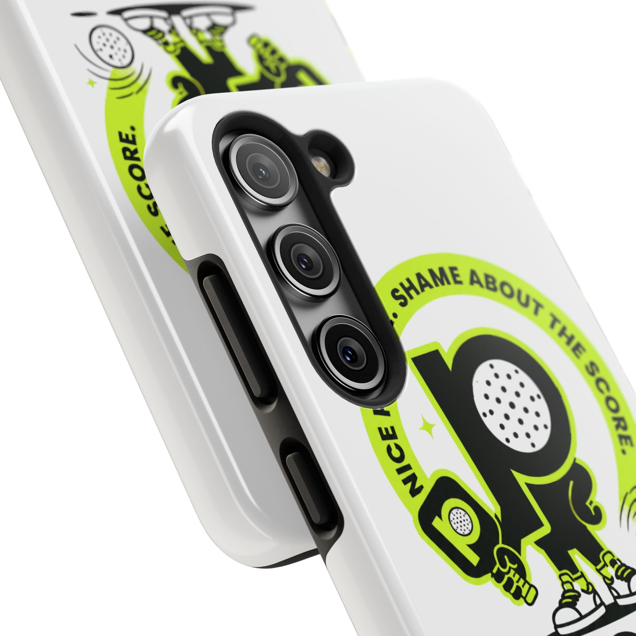 Pugly Pickleball Tough Phone Case — Neon Logo “Play Ugly, Win Pretty”