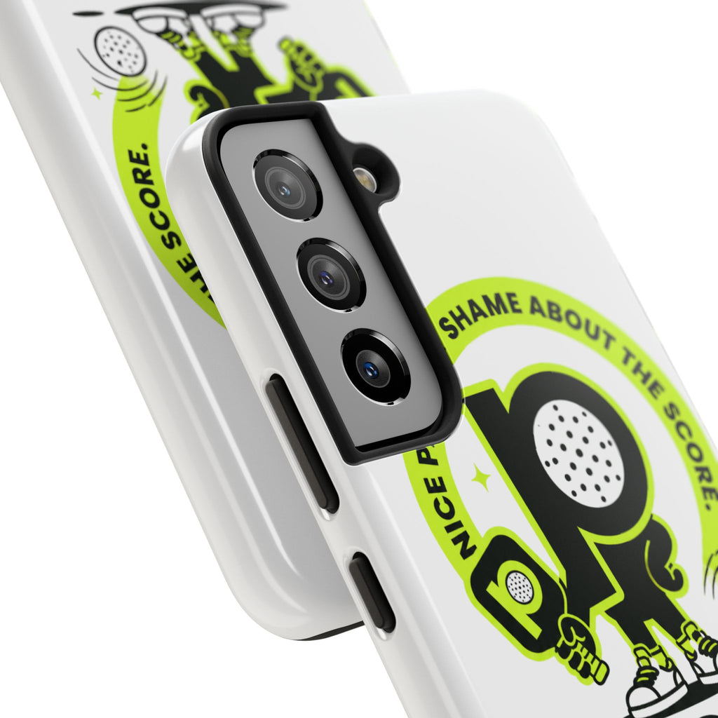Pugly Pickleball Tough Phone Case — Neon Logo “Play Ugly, Win Pretty”
