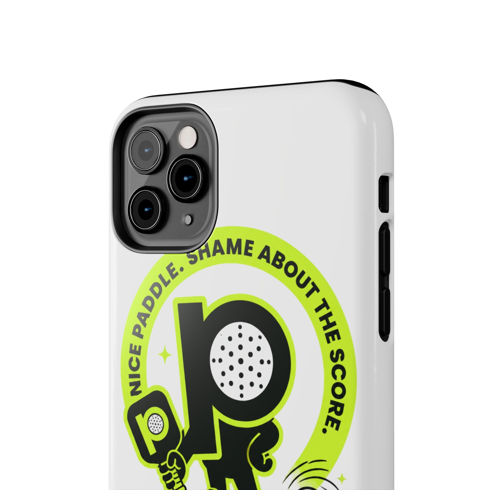 Pugly Pickleball Tough Phone Case — Neon Logo “Play Ugly, Win Pretty”
