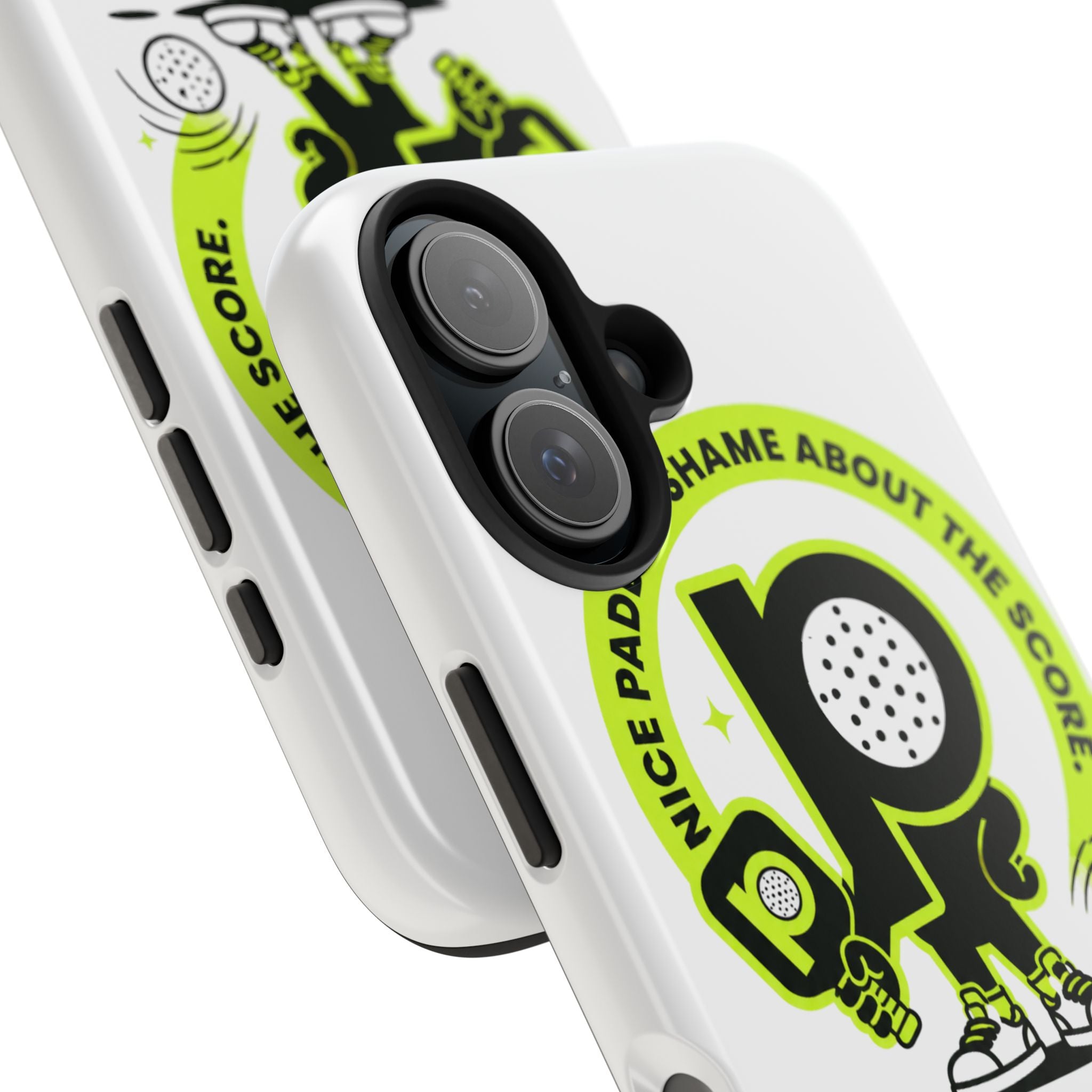 Pugly Pickleball Tough Phone Case — Neon Logo “Play Ugly, Win Pretty”