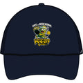 Trucker Cap — 'Pug-Ly?' Cartoon Skull Pizza Hat (Hey...Nice Form!)