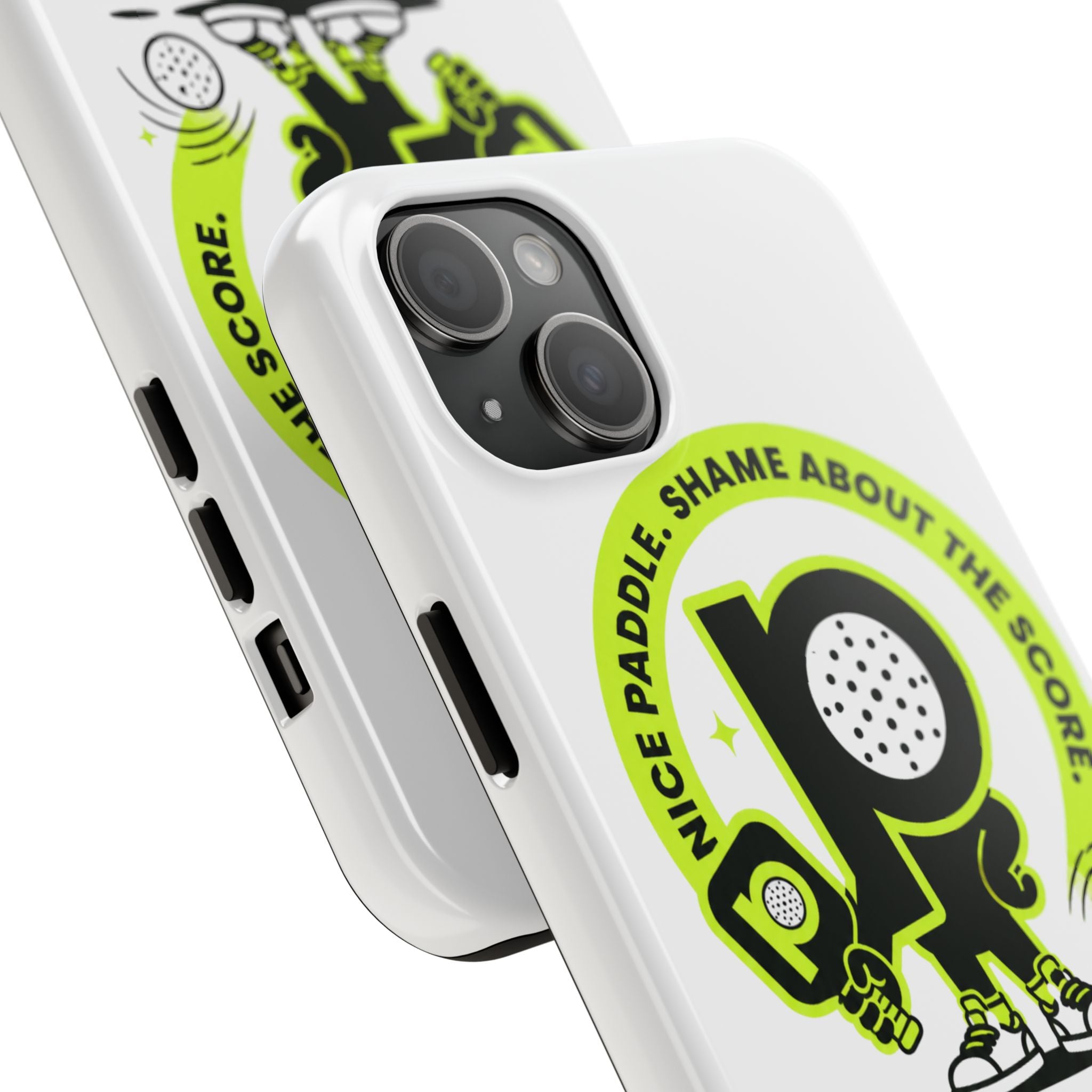 Pugly Pickleball Tough Phone Case — Neon Logo “Play Ugly, Win Pretty”