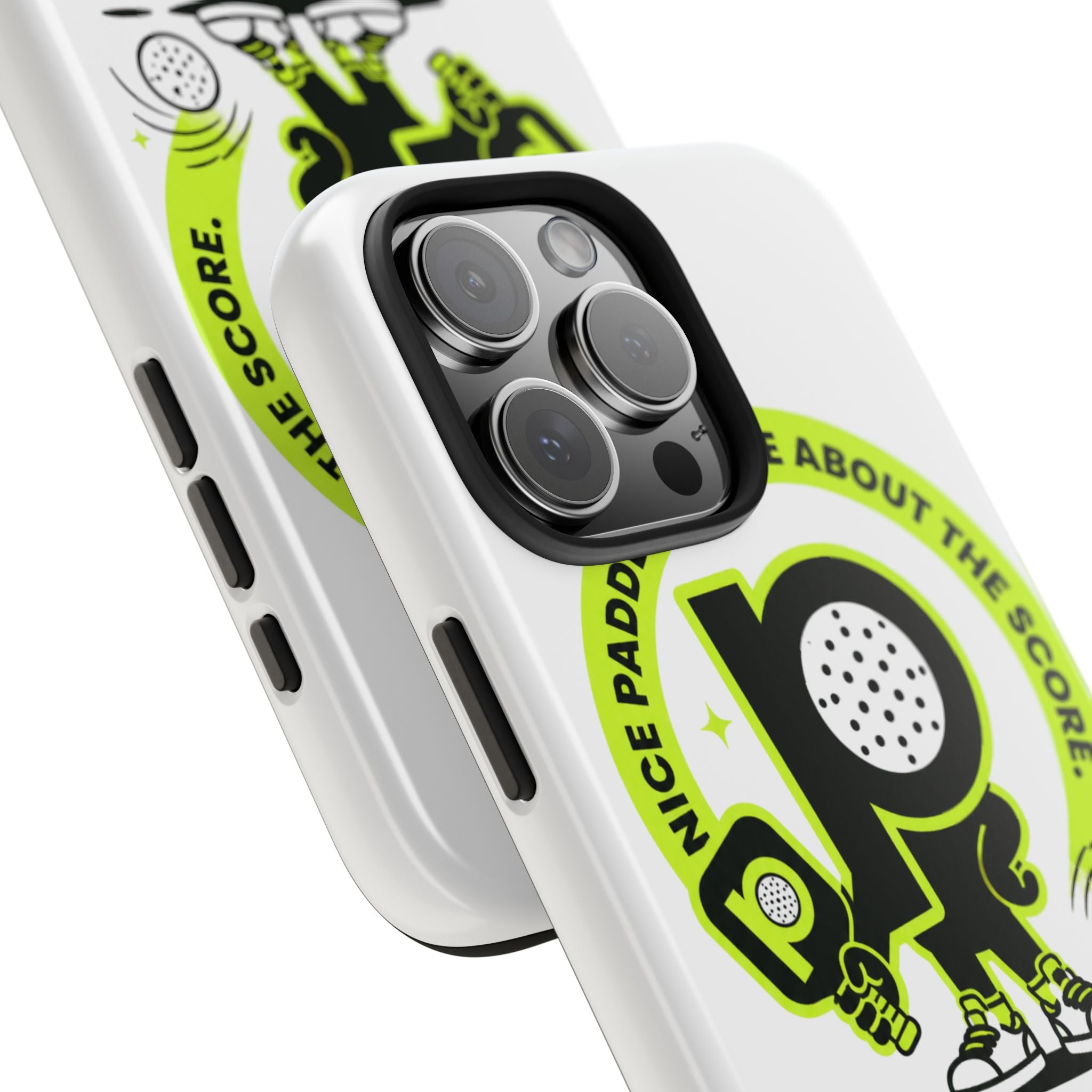Pugly Pickleball Tough Phone Case — Neon Logo “Play Ugly, Win Pretty”